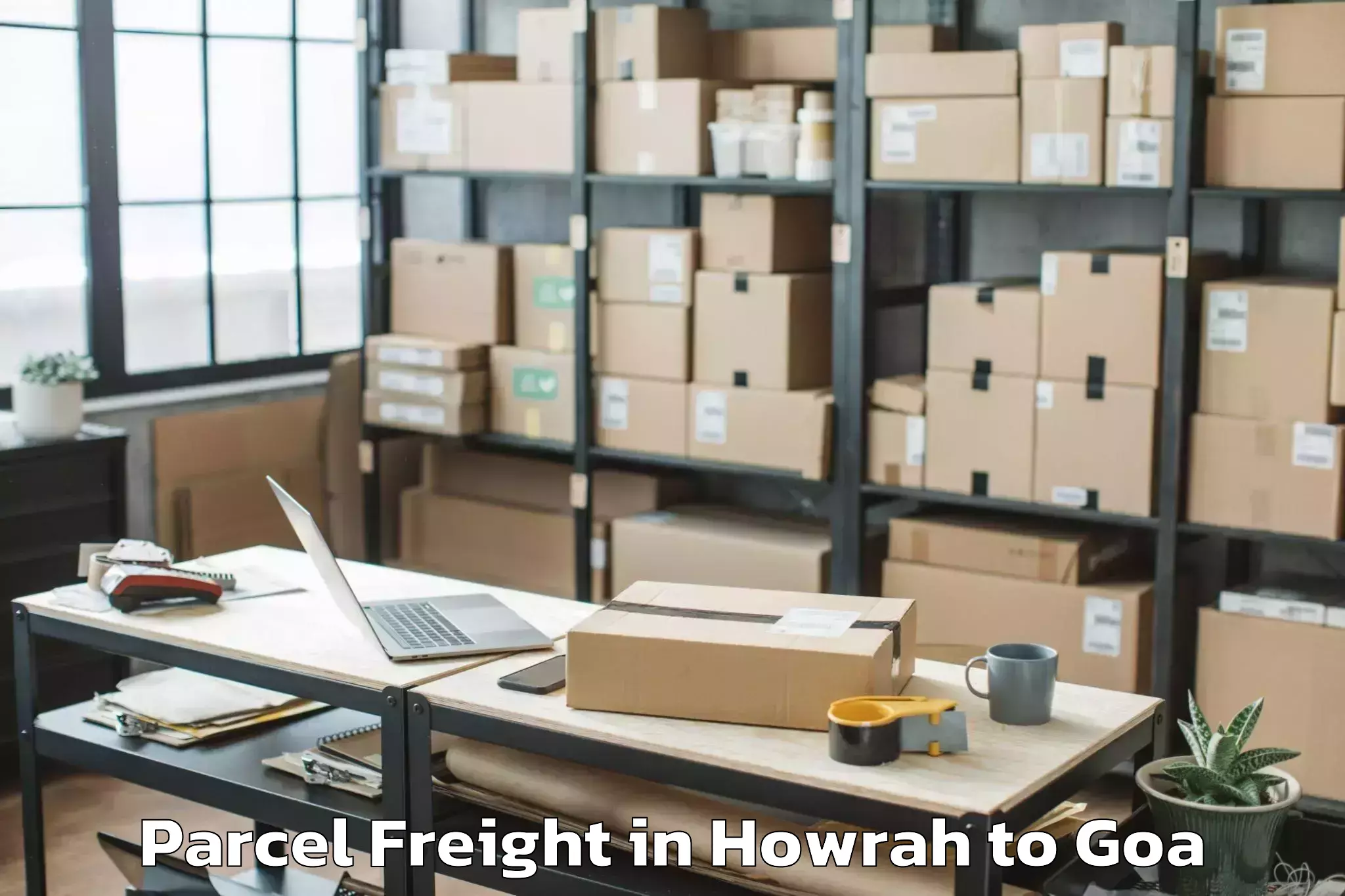 Hassle-Free Howrah to Candolim Parcel Freight